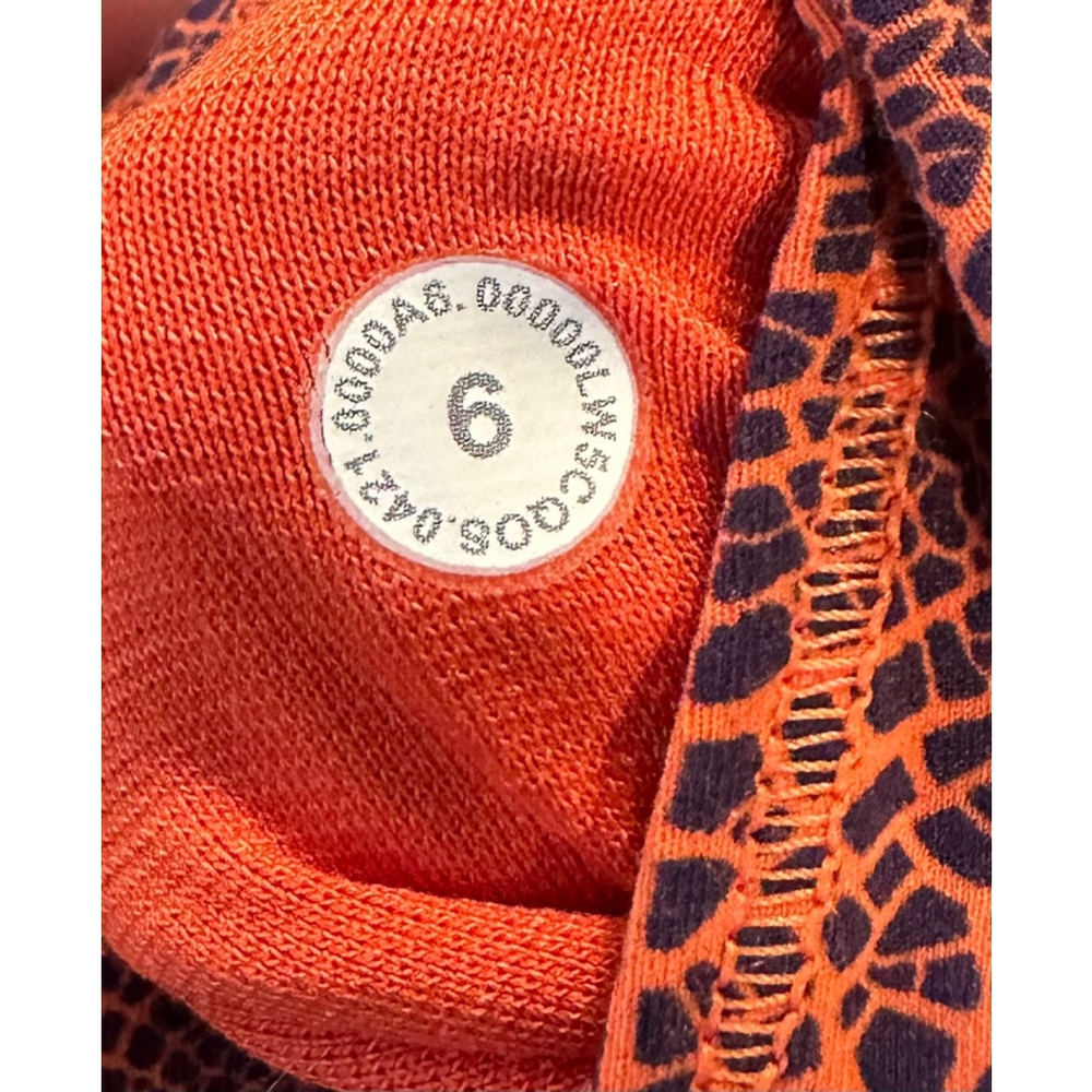 Lululemon Wunder Train High-Rise Tight 25" Crackle Glaze Vintage Orange Larkspur - Picture 7 of 7